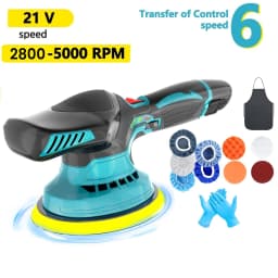 Electric Cordless Car Polisher 6 Gear Speed Adjustable Auto Polishing Machine Home Cleaning Waxing sowing Machine