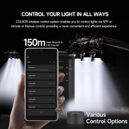 COLBOR CL220R 220W RGBWW Full Color COB LED Video Light for Camera Studio Film Video Shooting Vlogging Photography Lamp CRI 97+