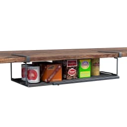 Extendable Under Cabinet Organizer Shelf Steel Under Desk Storage Rack Multipurpose Kitchen Household Hanging Storage Basket