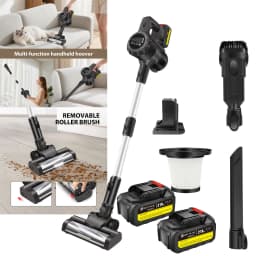 6-in-1 Cordless Vacuum Cleaner 30kPa, Upright Stick & Handheld with Removable Battery â For Carpets, Hard Floors & Pet Hair