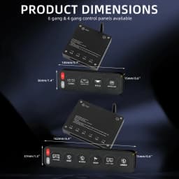 CO LIGHT Wireless Control 6 Gang Switch Panel Flash RGB Car LED 4 Gangs Switch Panel for ATV SUV Truck Pickup 12V 24V