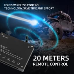 CO LIGHT Wireless Control 6 Gang Switch Panel Flash RGB Car LED 4 Gangs Switch Panel for ATV SUV Truck Pickup 12V 24V