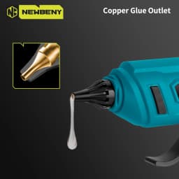 NEWBENY 280°C Electric Hot Melt Glue Gun 11MM 10pcs Glue Sticks Portable Rechargeable DIY Repair Tool For Makita Battery Pin