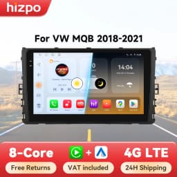 Hizpo Android Auto Radio for VW Volkswagen MQB Polo Plus/T-Cross/Zoals T-Kruis/T- Roc Carplay 4G Car Multimedia GPS Navigation