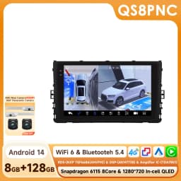 Hizpo Android Auto Radio for VW Volkswagen MQB Polo Plus/T-Cross/Zoals T-Kruis/T- Roc Carplay 4G Car Multimedia GPS Navigation
