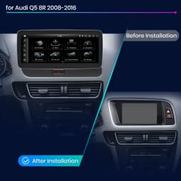 Junsun Android 13 Wireless CarPlay Android Auto Car Radio Multiemdia For Audi Q5 8R 2008-2017 4G WiFi GPS Touch Screen Autoradio
