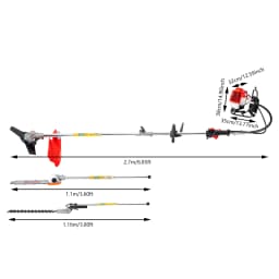 52cc Engine Gas Power Hedge Trimmer Good Heat Dissipation Removable Design hedge Trimmer for Forest Firefighting Garden Yard