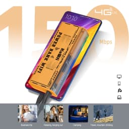 KuWFi 8000mAh 4G Mobile Router 150Mbps Portable Travel Modem Long Battery Life 2.4GHz 5.8Ghz Single Wi-Fi Hotspot as Power Bank