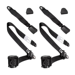 3 Point Retractable for Seat Belt Set of 2 for Jeep CJ YJ Wrangler 1982 1983 1984-1995