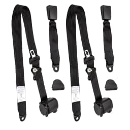 3 Point Retractable for Seat Belt Set of 2 for Jeep CJ YJ Wrangler 1982 1983 1984-1995