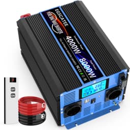 Power Inverter Pure Sine Wave DC 12V/24V To AC 230V Transforme Converter Solar Inverters With LCD Display,USB,Remote Control