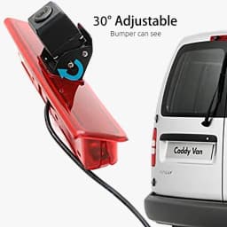 ESSGOO Rear Reversing 3rd High Brake Light Cover with Camera For VW Caddy/Caddy Life 03-2015 2K Facelift Night Vision Waterproof