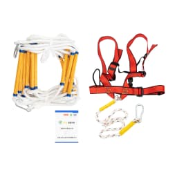 6M/10M Polyester Fabric Emergency Escape Ladder Rope Fire Fighting Ladder for Quick Use in Fire DisasterLoad 200 KG