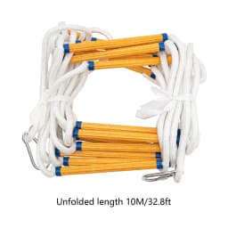 6M/10M Polyester Fabric Emergency Escape Ladder Rope Fire Fighting Ladder for Quick Use in Fire DisasterLoad 200 KG