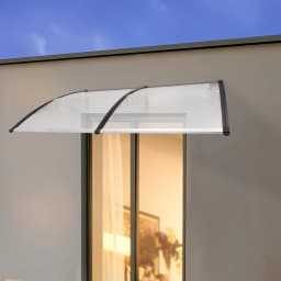 200/150Cm Canopy Front Door Canopy Roof Pent Front Porch Outdoor Shade Patio Roof Rain Cover