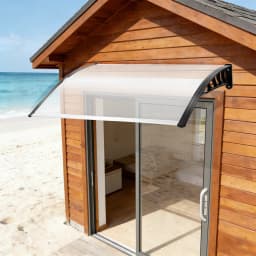 200/150Cm Canopy Front Door Canopy Roof Pent Front Porch Outdoor Shade Patio Roof Rain Cover