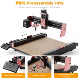 TwoTrees TTC 450 Pro CNC Router Laser Engraving Cutting Machine 460x460x80mm for Wood PVC Quiet and fast heat dissipation