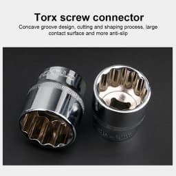 [EU STOCK] 21pc Socket Head Set Ratchet Wrench Tool Plum Socket Plum twelve angle short sleeve Portable Auto Repair Tools