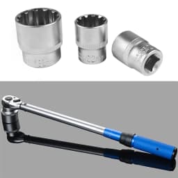 [EU STOCK] 21pc Socket Head Set Ratchet Wrench Tool Plum Socket Plum twelve angle short sleeve Portable Auto Repair Tools