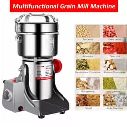 Electric Grain Grinder Stainless Steel Spice Herb Grinder Cereal Mill Flour Powder Machine for Dry Herbs Spices Coffee Corn 800G