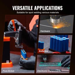 VEVOR Battery Spot Welder 14.5KW Capacitor Energy Storage Pulse Battery Spot Welder with 73B Welding Pen 801D High Power Spot