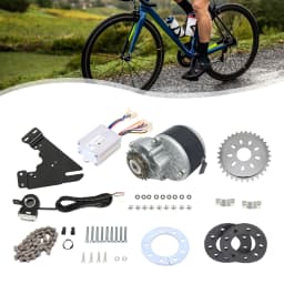 36V 350W Thumb Throttle Electric Bike Left Side Drive Motor Kit Mountain Bike Conversion