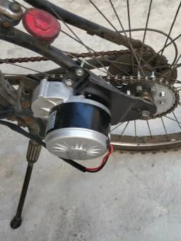 36V 350W Thumb Throttle Electric Bike Left Side Drive Motor Kit Mountain Bike Conversion