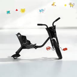 Children’s Tricycle Pedal Tricycle Unpowered Drift Kart Balance Car Drifting Scooter Drifter for 6 years