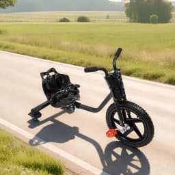 Children’s Tricycle Pedal Tricycle Unpowered Drift Kart Balance Car Drifting Scooter Drifter for 6 years