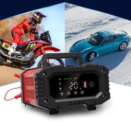 20A 10A Fully Automatic Battery Charger 12V/24V Smart Car Battery Charger For AGM GEL WET Lead Acid Fast Charging Pulse Repair