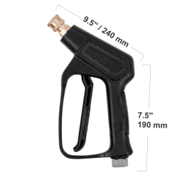 SucceBuy Short Pressure Washer Gun 4000 PSI High Power Outlet Hose Connector Foam Gun with 5 Color Quick Connect Nozzles