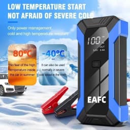 EAFC 1200A/2000A Car Jump Starter Power Bank Auto Emergency Battery Booster Starting Device Charger Diesel Petrol Cars Camping