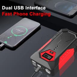 Portable 3000A Car Jump Starter 59.2Wh Power Bank Car Booster Charger 12V Starting Device Petrol Diesel Car Emergency Booster
