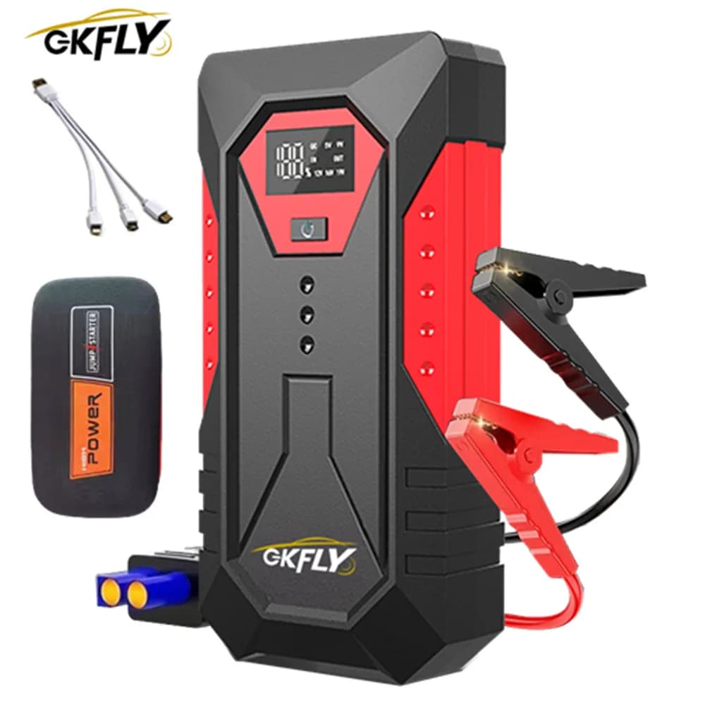 Portable 3000A Car Jump Starter 59.2Wh Power Bank Car Booster Charger 12V Starting Device Petrol Diesel Car Emergency Booster