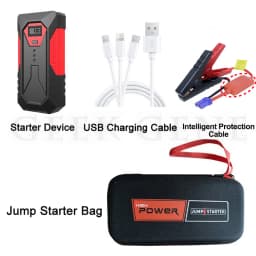 Portable 3000A Car Jump Starter 59.2Wh Power Bank Car Booster Charger 12V Starting Device Petrol Diesel Car Emergency Booster