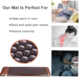 Natural Tourmaline Germanium Stone Mattress Massage Heating Pad Far-Infrared Thermal Stone Therapy 190x80cm Relieve Back Pain
