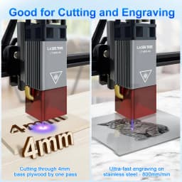 LASER TREE Fixed Focus 5W Laser Head with Air Assist Nozzle Beam Compressed Module for CNC Engraver Cutting Machine DIY Tools
