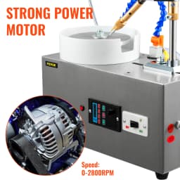 SucceBuy 180W Gem Faceting Machine Faceted Manipulator Led Light Water Pump 2800RPM Flat Gemstone Processing Jade Angle Polisher
