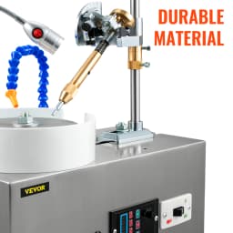 SucceBuy 180W Gem Faceting Machine Faceted Manipulator Led Light Water Pump 2800RPM Flat Gemstone Processing Jade Angle Polisher