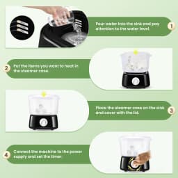 Electric Hot Towel Warmer Steamer Fast Heating 202 °F Towel Heater Salon Disinfection Spa Tool Hairdresser Home Use 220V EU Plug