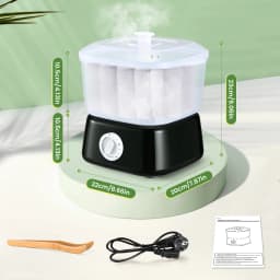 Electric Hot Towel Warmer Steamer Fast Heating 202 °F Towel Heater Salon Disinfection Spa Tool Hairdresser Home Use 220V EU Plug