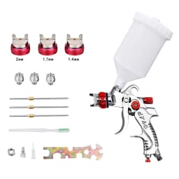 Paint Spray Gun HVLP Gravity Air Spray Gun 1.4/1.7/2.0 mm Nozzles Car Furniture Small Repair Painting Spray Gun