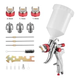 Paint Spray Gun HVLP Gravity Air Spray Gun 1.4/1.7/2.0 mm Nozzles Car Furniture Small Repair Painting Spray Gun