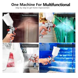 Paint Spray Gun HVLP Gravity Air Spray Gun 1.4/1.7/2.0 mm Nozzles Car Furniture Small Repair Painting Spray Gun