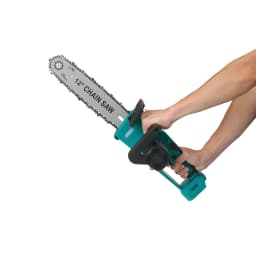 Drillpro 12 Inch Brushless Electric Chainsaw Cordless High Power 4000-5999W Speed 6800rpm Wood Cutter Ideal for Garden Home