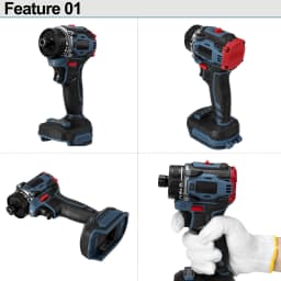 1/4inch 4000rpm Brushless Electric Screwdriver 21+1 Gear Two Speed Cordless Electric Drill Tool For 18v Battery