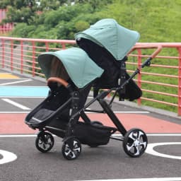 Twins Baby Stroller Can Sit and Lie Double Kids Trolley Stroller Shock Absorber Foldable Child Baby Carriage Foldable