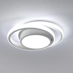 White Round LED Ceiling Light 6500K Cool White Modern Ceiling Lamp 32W for Bedroom Hallway Bathroom Kitchen Living Room