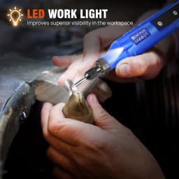 New Multi-Purpose Power Rotary Tool with LED Light, Mini Cordless Rotary Tool 5 Speed Adjustment 3000/6000/9000/12000/18000 RPM