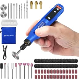 New Multi-Purpose Power Rotary Tool with LED Light, Mini Cordless Rotary Tool 5 Speed Adjustment 3000/6000/9000/12000/18000 RPM